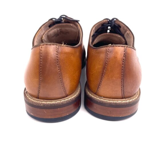 Aston Grey Collection Oxford Dress Men’s Tan/Brown Leather Shoes Size 9 - Picture 6 of 13